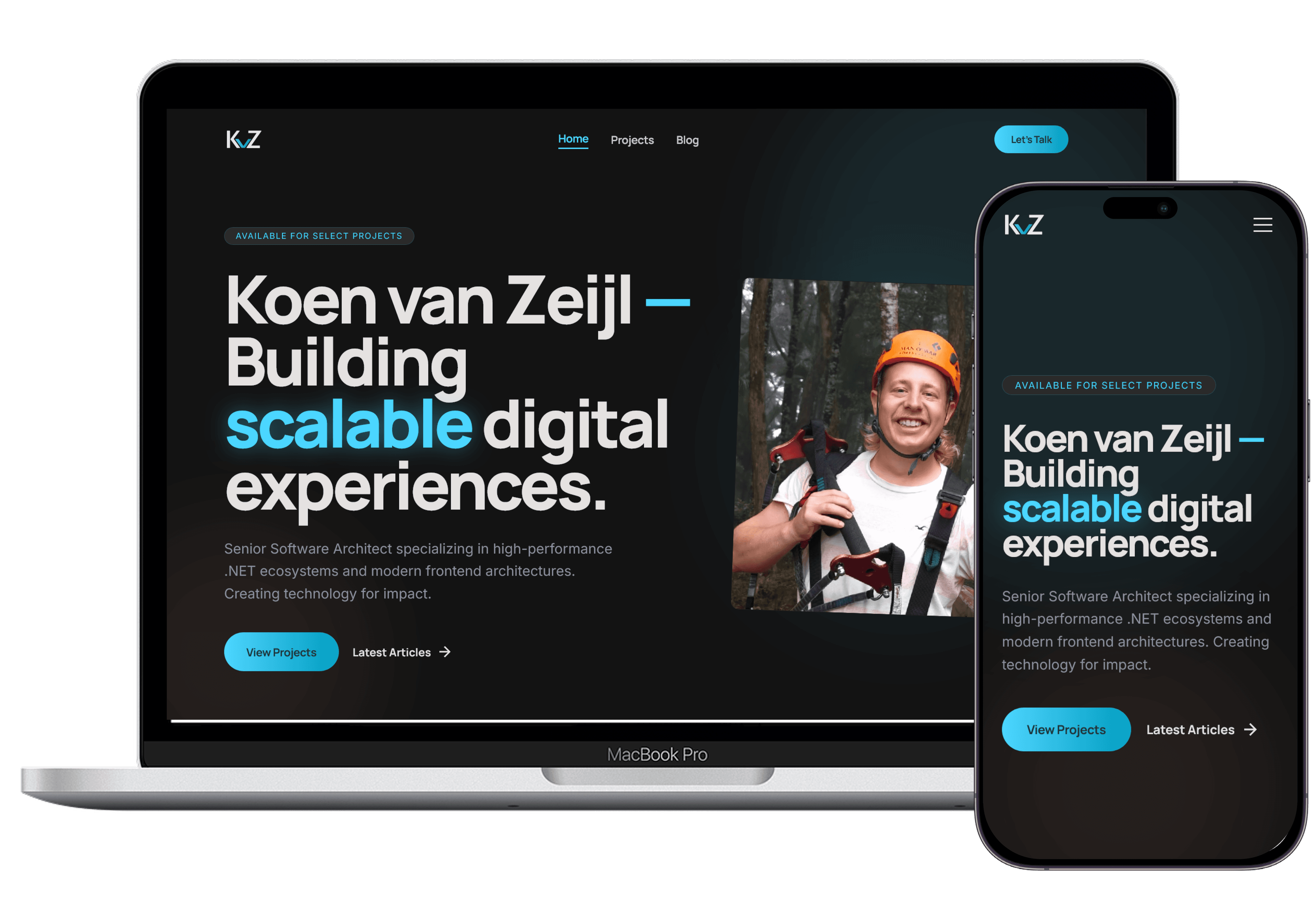 koenvanzeijl.nl, persoonlijke portfolio